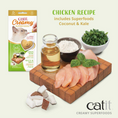 Load image into Gallery viewer, Catit Creamy Superfood Treats, Chicken Recipe with Coconut & Kale, 12pk/box Doog