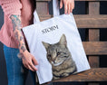 Load image into Gallery viewer, Custom Pet Portrait Tote Bag