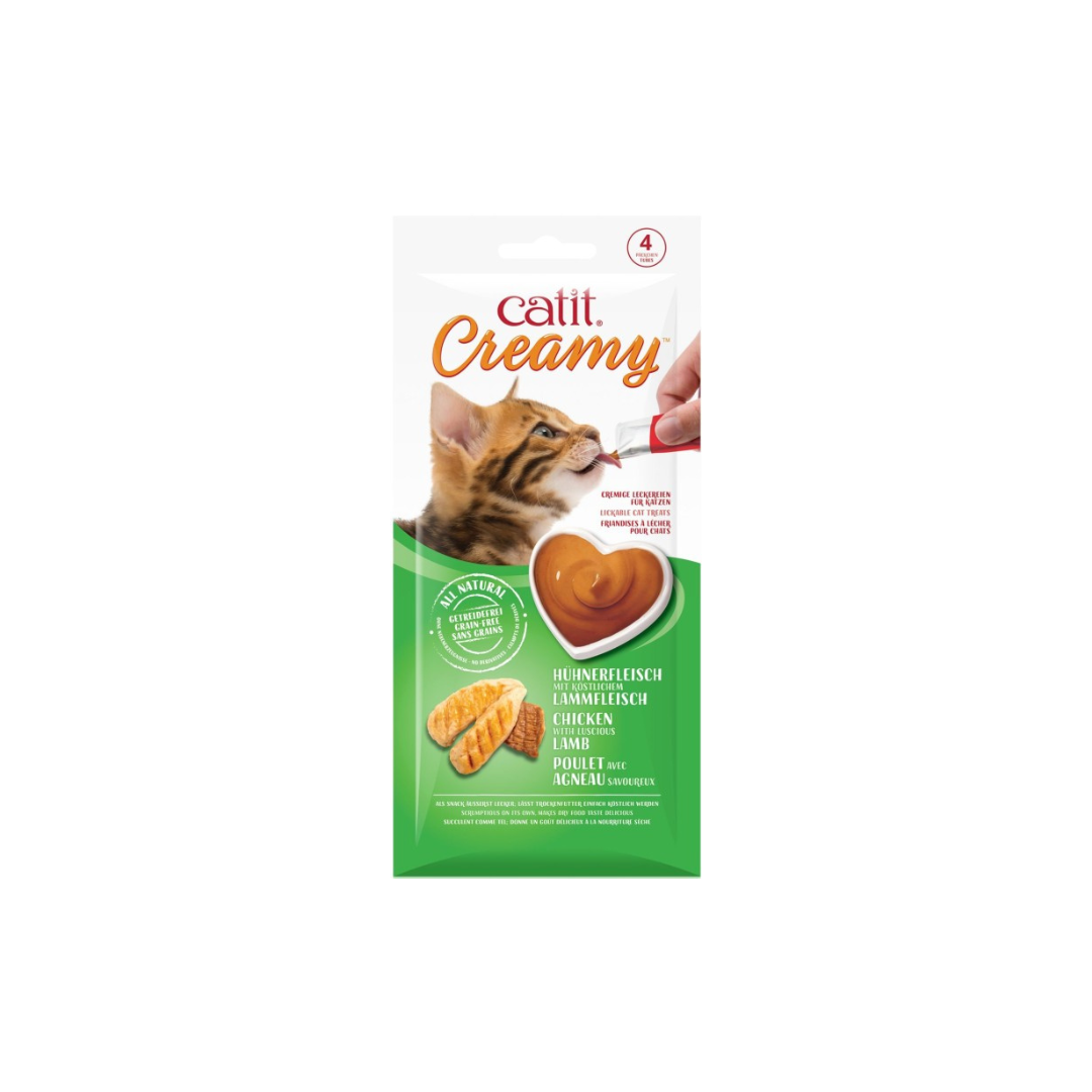 CatIt Creamy Lickable Treats Chicken Lamb Healthy Cat Treats Doog