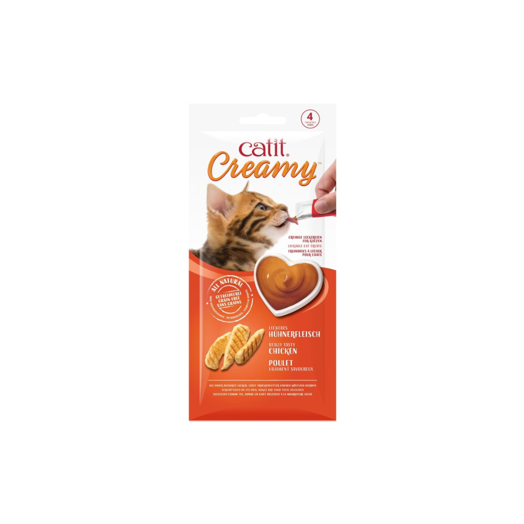 CatIt Creamy Lickable Treats Chicken Healthy Cat Treats Doog