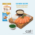 Load image into Gallery viewer, Catit Creamy Superfood Treats, Salmon Recipe with Quinoa & Spirulina, 12pk/box Doog