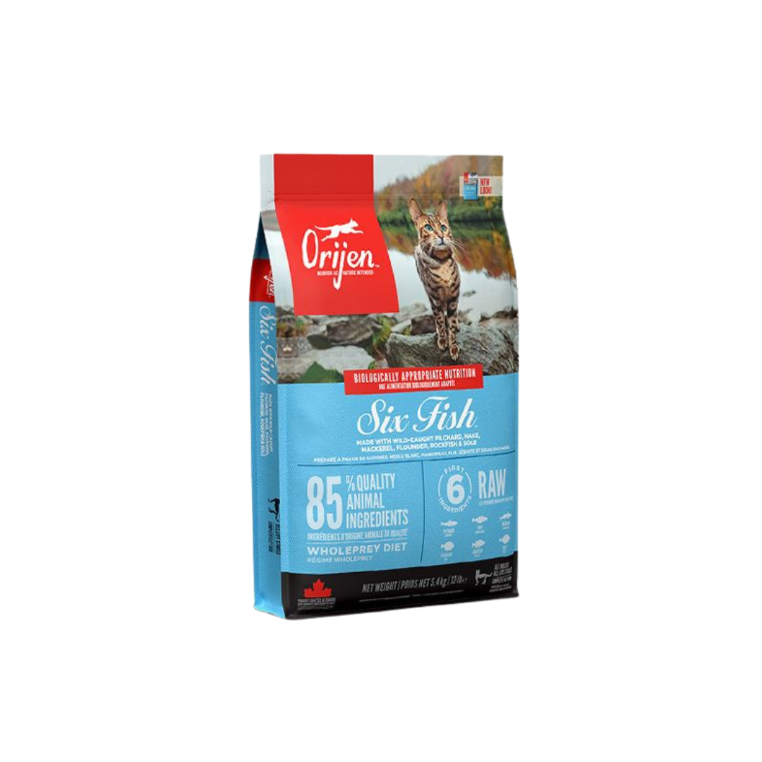 Orijen Six Fish Dry Cat Food 5.4Kg Doog