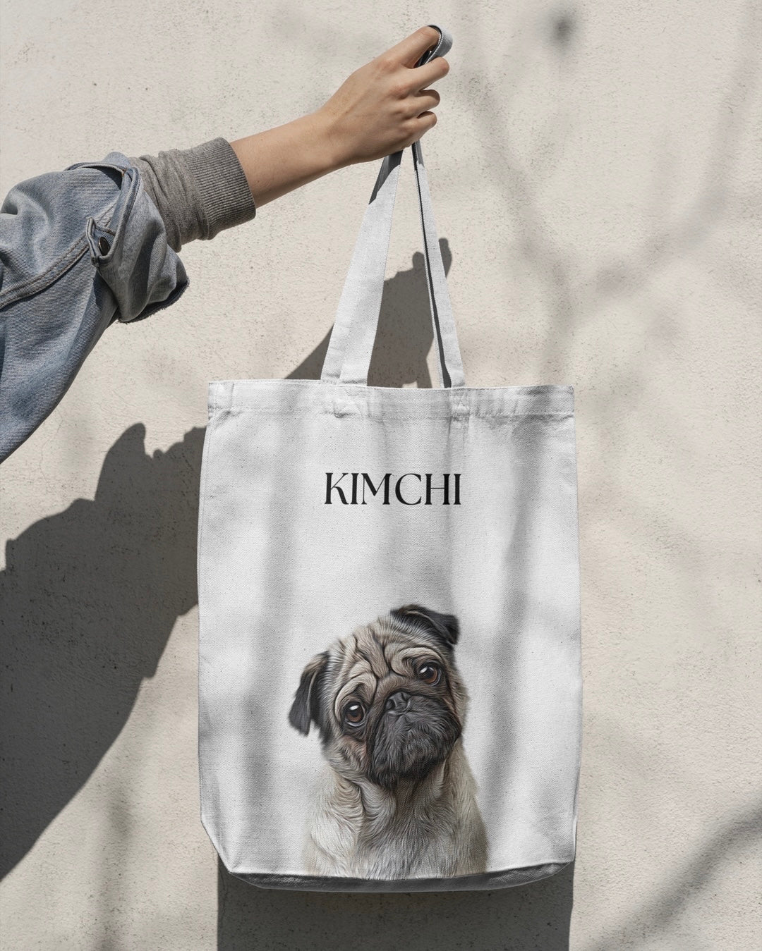 Custom Pet Portrait Tote Bag