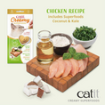 Load image into Gallery viewer, Catit Creamy Superfood Treats, Chicken Recipe with Coconut & Kale, 12pk/box Doog
