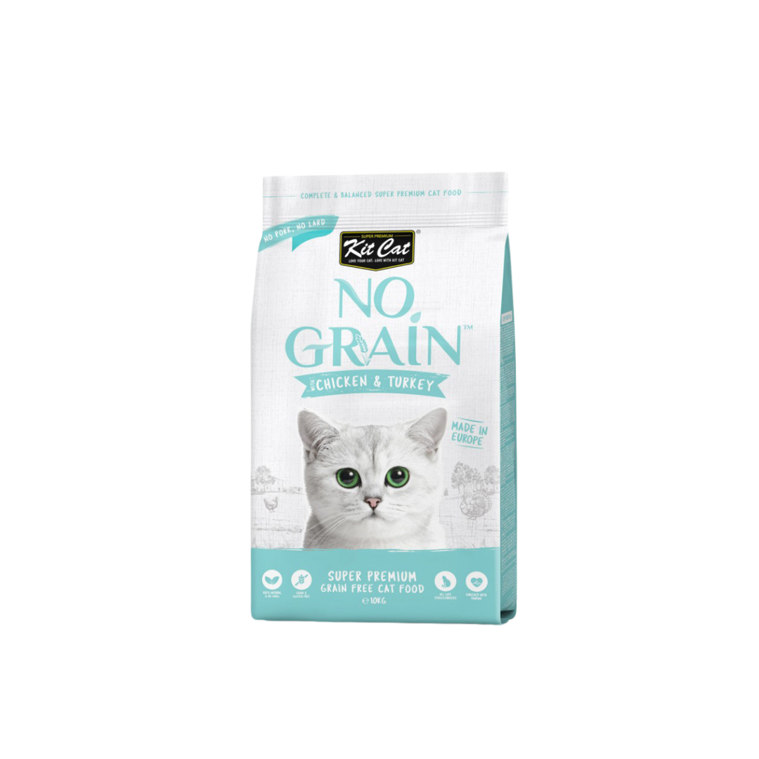 Kit Cat No Grain Super Premium Cat Food With Chicken & Turkey 10Kg Doog