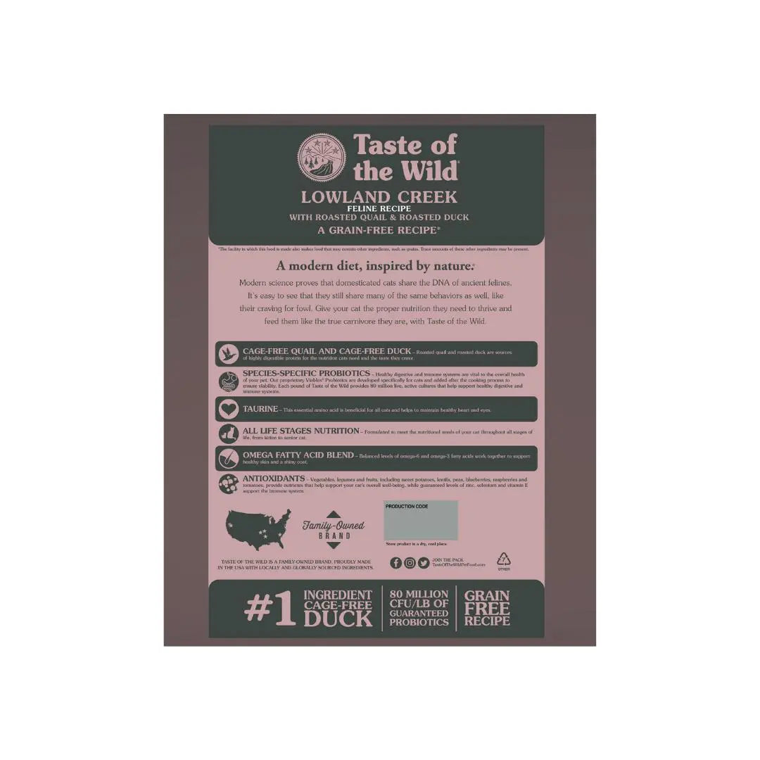 Taste of the Wild - Cat Dry Food Lowland Creek Feline Recipe Doog