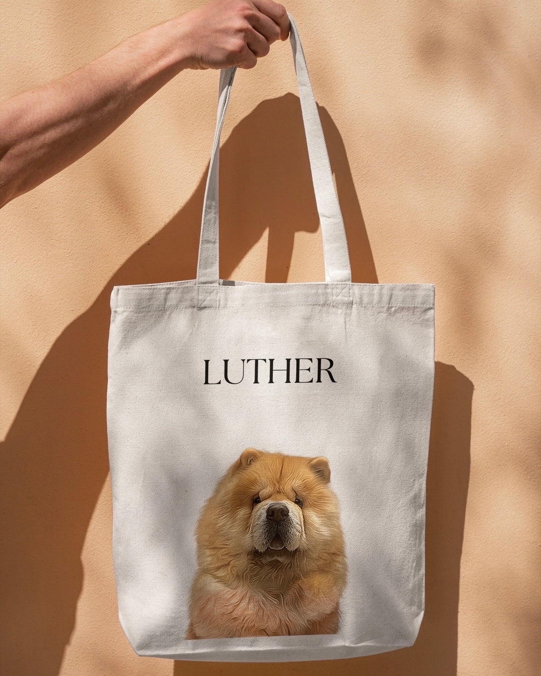 Custom Pet Portrait Tote Bag