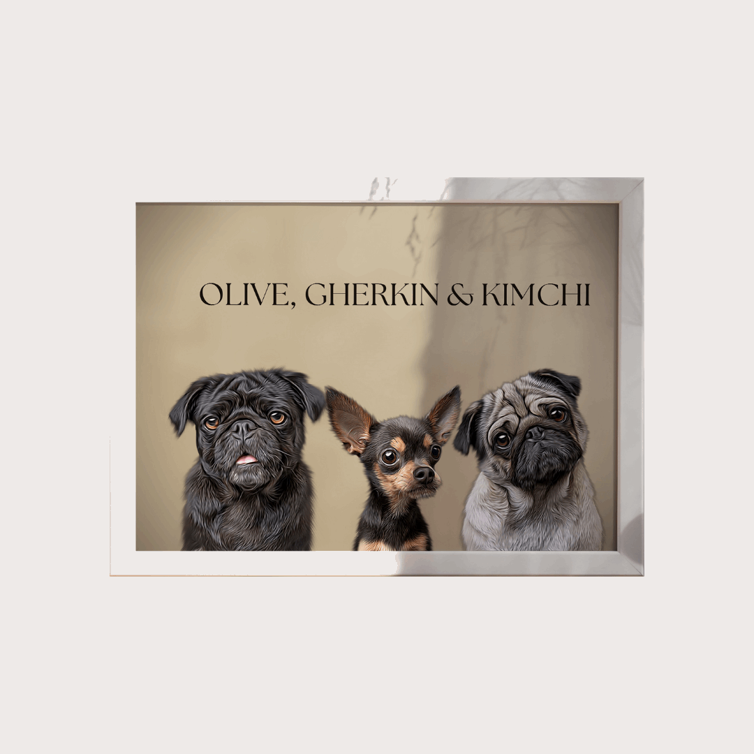 Custom Pet Portrait - Classic Oil