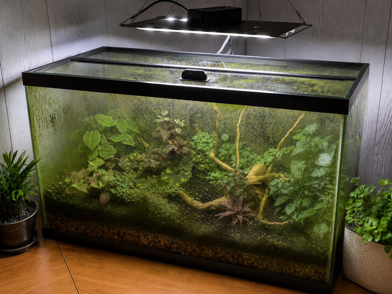 Algae Removal & Glass Restoration - Before