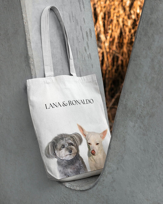 tote bags with pet photos