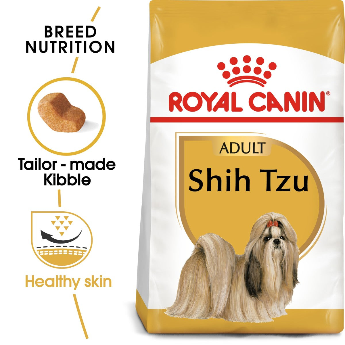 Royal Canin Breed Health Nutrition Shih Tzu Adult - 7.5 KG | Premium Dog Food for Shih Tzus Over 10 Months Doog