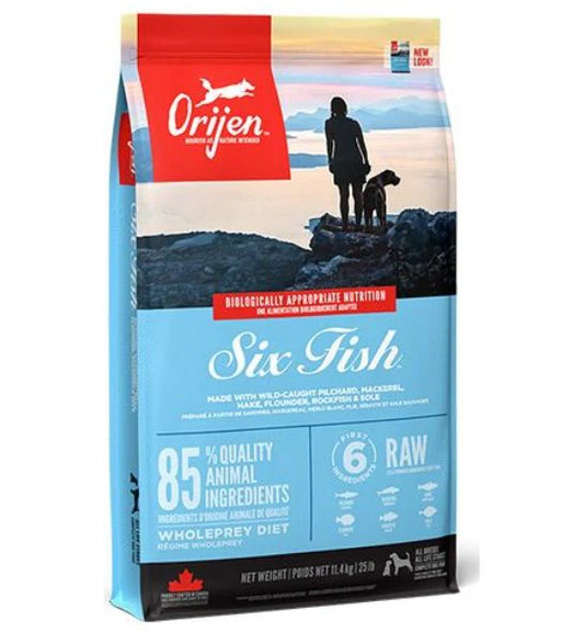Orijen Six Fish Protein-Rich Adult Dog Dry Food 6KG